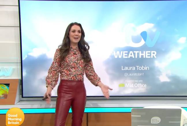 Fart sounds were played to mimic the noises her pleather trousers made (Credit: ITV)
