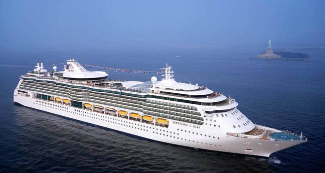 The ship is believed to be Royal Caribbean's Serenade of the Seas. Credit: Royal Caribbean