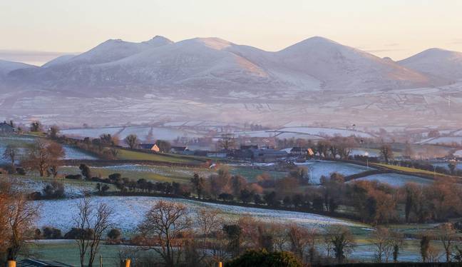 Snow last week in Closkelt, Northern Ireland. Credit: David Hunter / Alamy Stock Photo