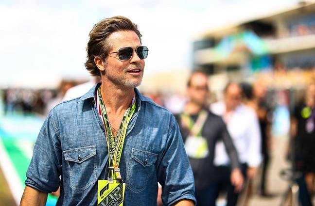 Brad Pitt at the F1 grand prix in Austin last month. Credit: SPP Sport Press Photo/Alamy Stock Photo