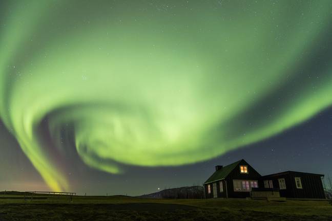 The Northern Lights in Sweden. Credit: Raymond Davies / Alamy Stock Photo