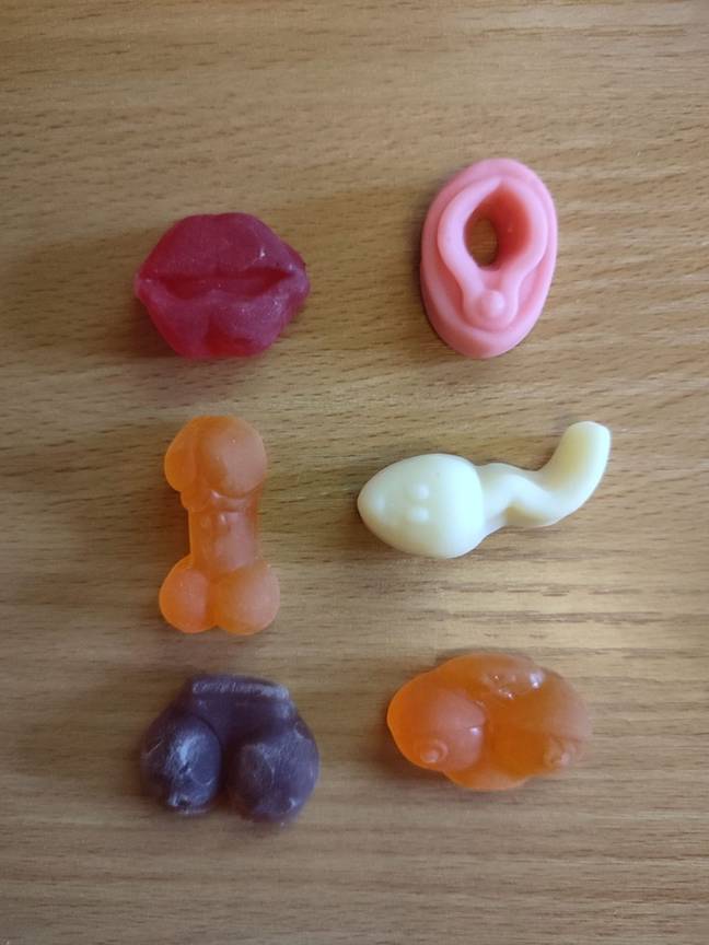 The sweets were rather rude (Credit: Kennedy News and Media)