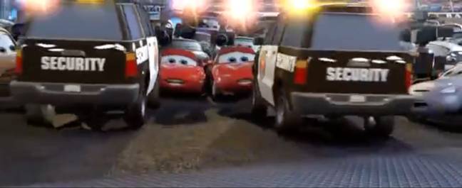 Mia and Tia are escorted away by security (Credit: Disney/Pixar)