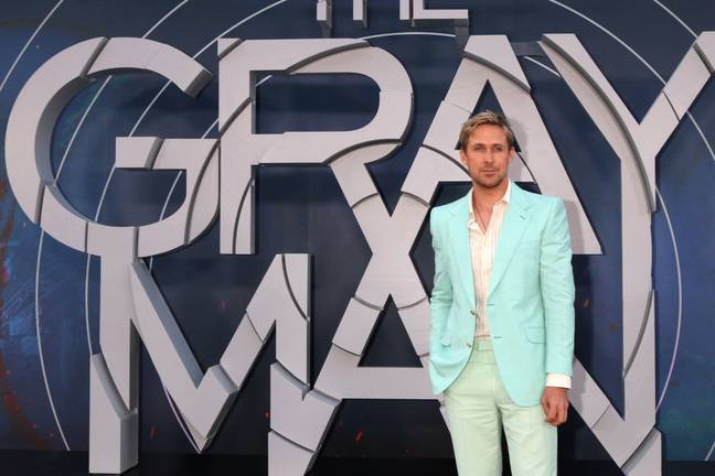 Ryan Gosling at the premiere for The Gray Man in Los Angeles. Credit: Alamy.