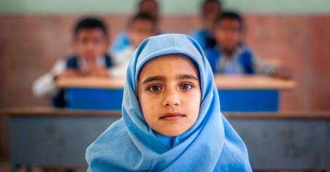 Hijabs are compulsory for all girls over the age of nine in Iran. Credit:  zakaria jasemi/Alamy Stock Photo