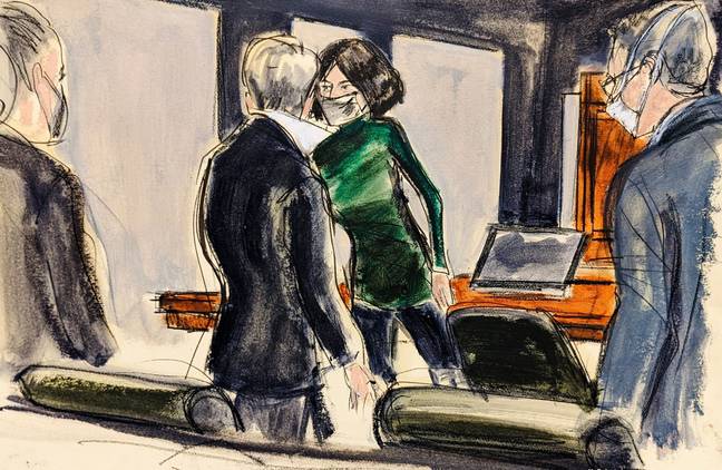 The socialite had a strange reaction to the guilty verdict. (Credit: PA)