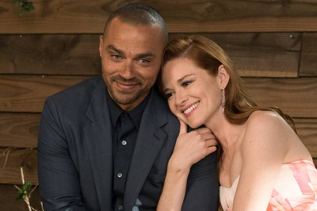 Dr. Avery and Dr. Kepner previously made up after making out in a lift. Credit: ERIC MCCANDLESS / DISNEY