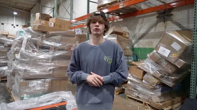 Connor reckons he could make a couple of thousand with the haul. Credit: YouTube/ConnorTV