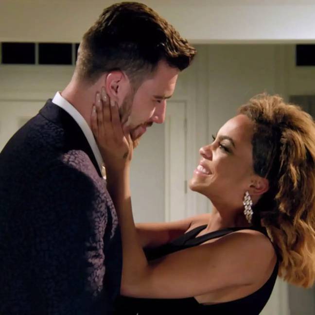 Maya Benberry and Travis Kelce met while filming the reality TV show, Catching Kelce. Credit: E!