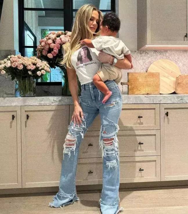 Many fans have questioned how on earth Khloé is able to carry out her parental duties with such lengthy claws. Credit: Instagram/@khloekardashian