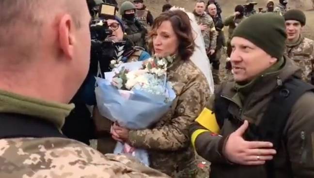 The couple got married in Kyiv. (Credit: Twitter/@Vitaliy_Klychko)