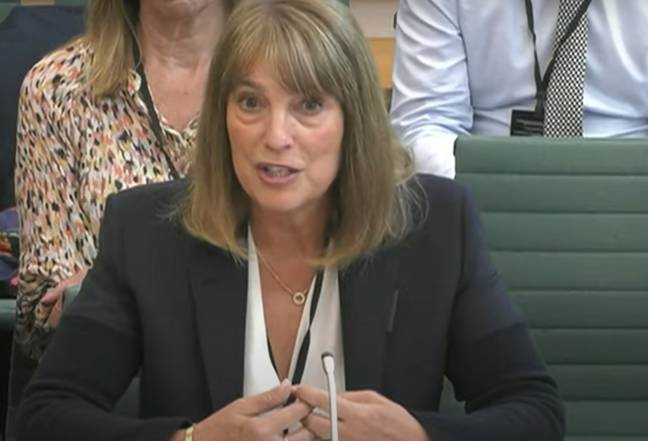 Dame Carolyn McCall, the boss of ITV, was asked about the working culture of the broadcaster today. Credit: parliamentlive.tv