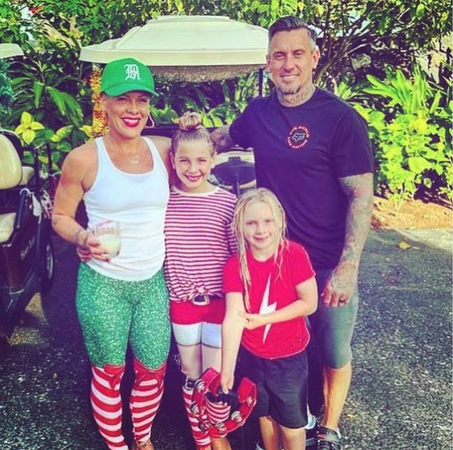 Pink and her family. Credit: @pink/Instagram