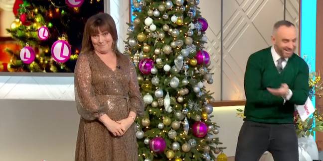 Lorraine apologised for being naughty (Credit: ITV)