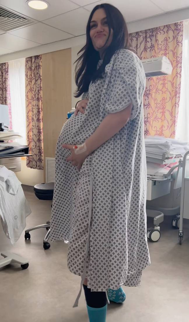 Jessie J shared a video of herself dancing shortly before having her C-section. Credit: Instagram/@jessiej