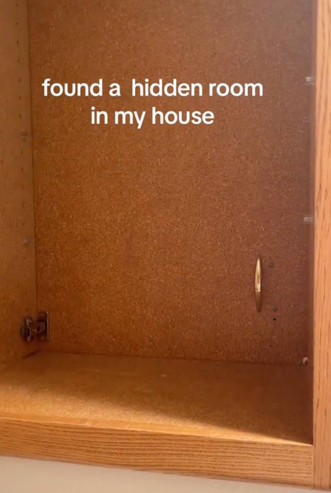 The TikToker found a terrifying secret room. Credit: TikTok/@bigbrah1
