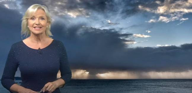 Carol Kirkwood is a BBC Weather presenter. Credit: BBC