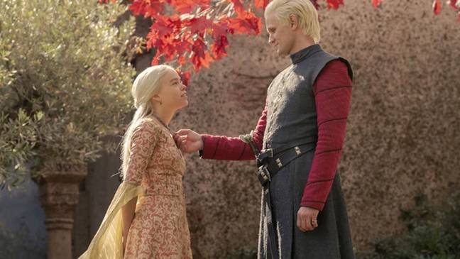 Rhaenyra and Daemon had a scene that left viewers calling their relationship 'gross'. Credit: HBO Max.