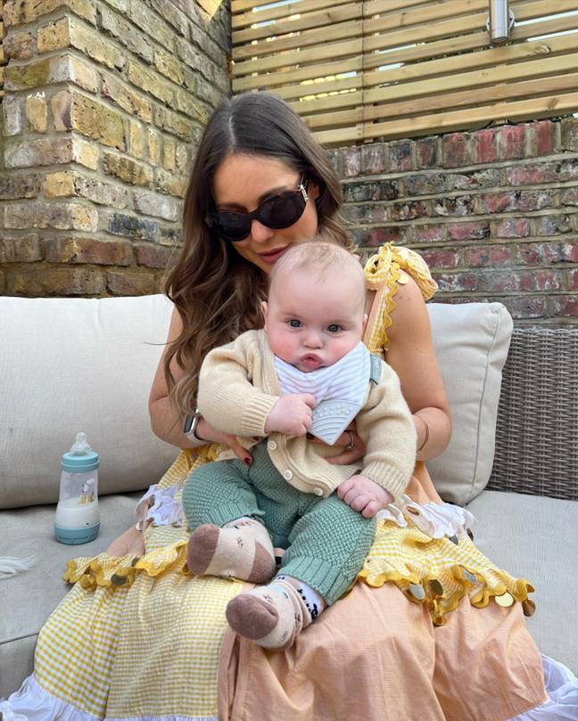 Louise and her son Theo. Credit: @louise.thompson/Instagram.