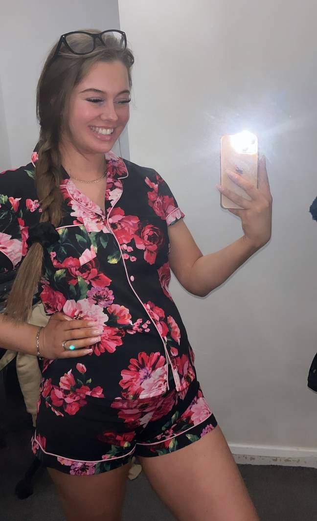 Mum-to-be Kacey Wheeler revealed the text messages sent to her last week (Credit: Kennedy News &amp; Media)