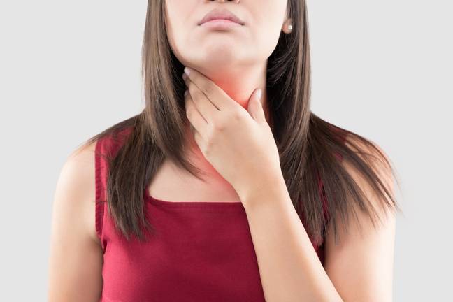 Group A strep can cause a sore throat. Credit: Tharakorn Arunothai / Alamy Stock Photo