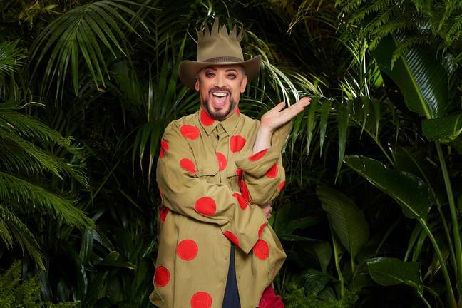 Boy George is rarely seen without his hats. Credit: ITV