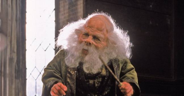 Professor Flitwick looked quite different in the first two films.(Credit: Warner Bros)