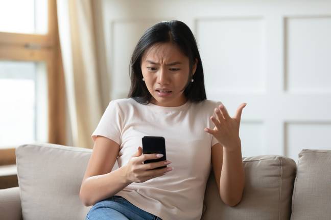 She wasn't very happy when her friend got in touch out of the blue (stock image). Credit: iStock / Getty Images Plus