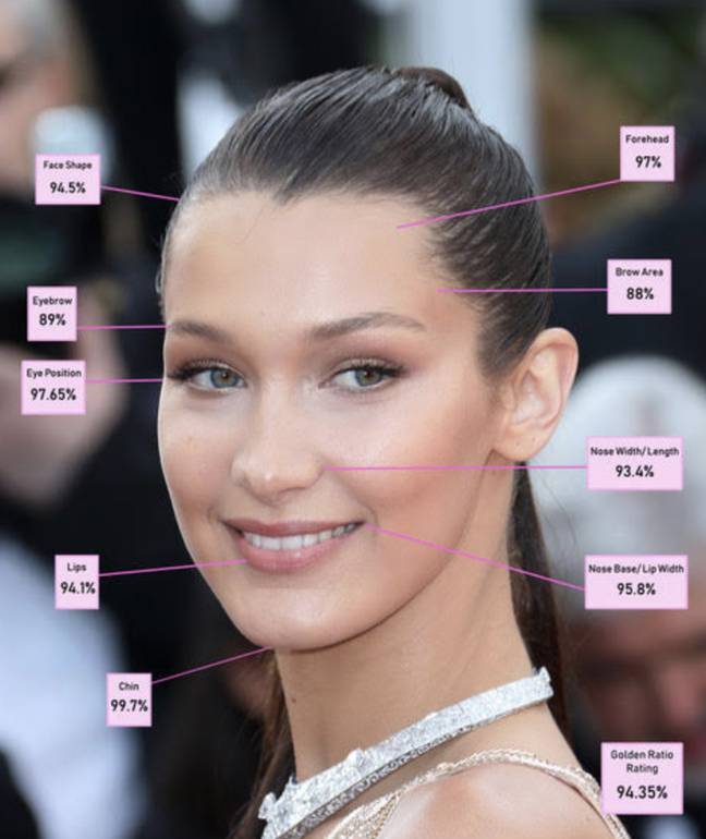 Bella Hadid is, on paper, the third most beautiful woman in the world. Credit: Dr Julian De Silva