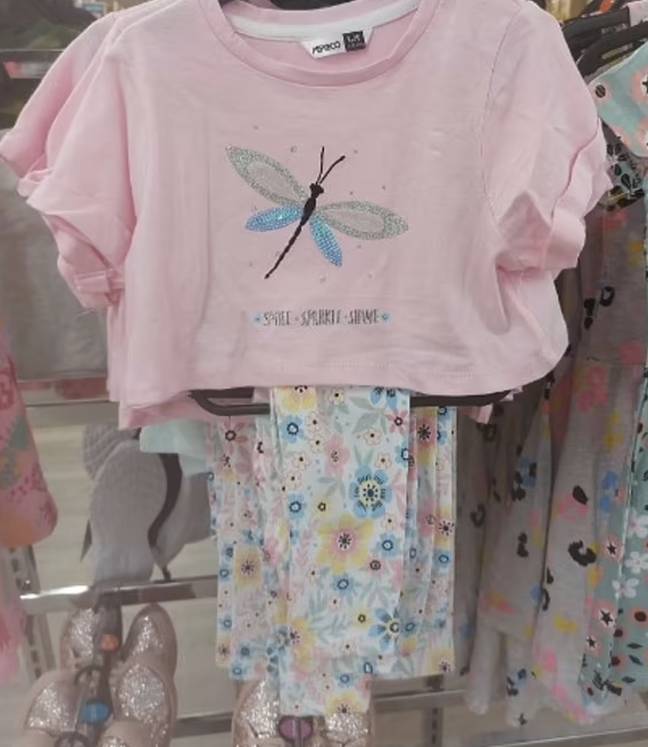The kids crop top sent one mum into a rage (Credit: Facebook)