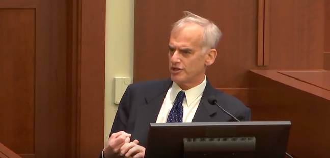 Dr. David Spiegel testified as an expert witness in court on Monday. Credit: Law and Crime Network/YouTube