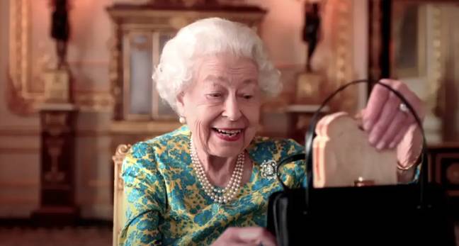 When the Queen celebrated her platinum jubilee in June, she teamed up with the lovable bear. Credit: Credit: YouTube/Royal Family/BBC