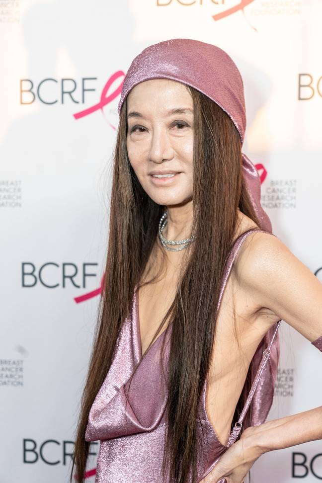 Vera Wang at the Breast Cancer Research Foundation pink party in May 2022. Credit: Alamy.