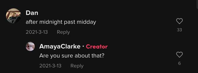 You may have learnt the meaning of AM and PM when you were little, but the information may have slipped your mind as you've grown older. Credit: @amayaclarke08/ TikTok