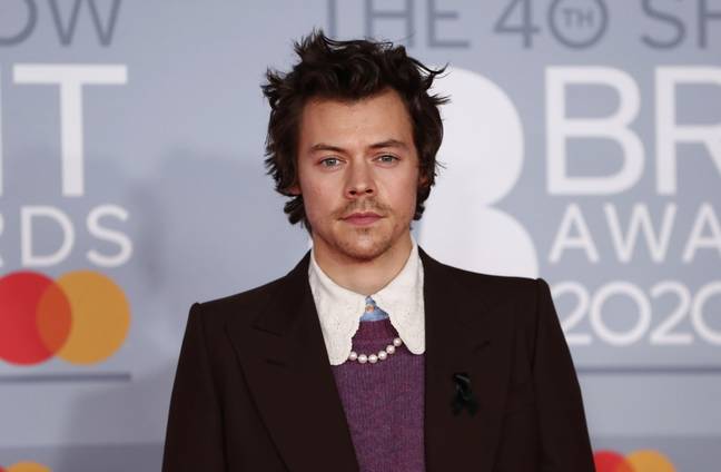 Harry Styles at the 2020 Brit Awards. Credit: Alamy