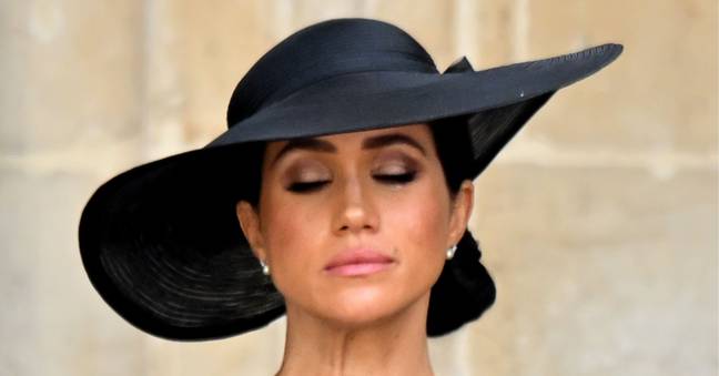 Meghan Markle shed a few tears on the way out of Westminster Abbey.  Credit: Tim Rooke/Shutterstock