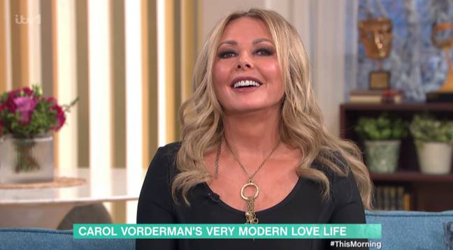 Carol Vorderman was praised for talking about her arrangement. Credit: This Morning