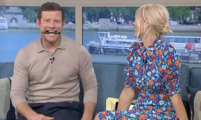 Dermot and Holly were left speechless by Gino. Credit: ITV