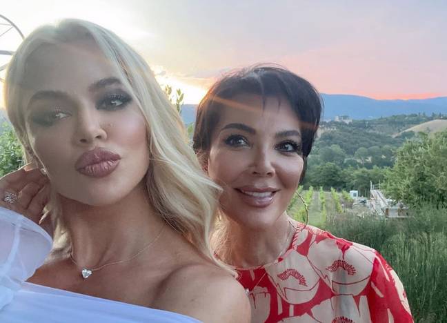 The celeb was also hit with negative comments after posting a snap with her mum. Credit: Instagram/@khloekardashian