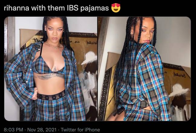 Rihanna pajamas outfit hot sale