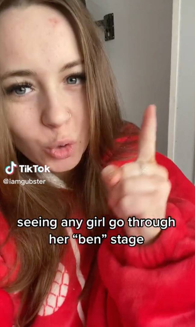 The 'Ben stage' is all about being stuck 'dating one unsuitable, and unavailable guy after another'. Credit: TikTok/@iamgubster
