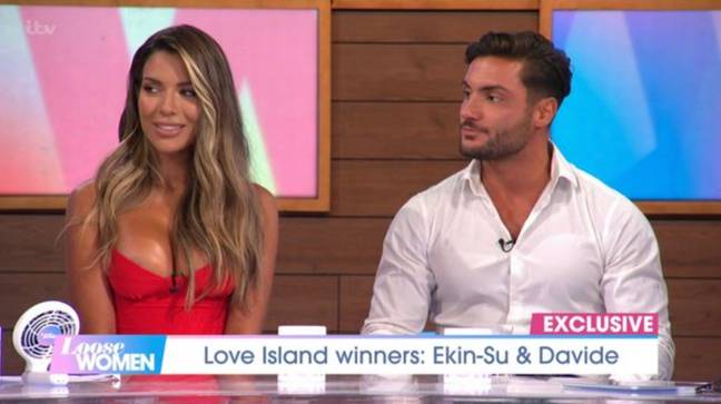 The couple sat down with the Loose Women ladies to discuss all things Love Island. Credit: ITV