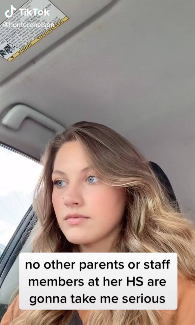 Hunter shared her parenting story on TikTok. Credit: @hunterenelson/TikTok