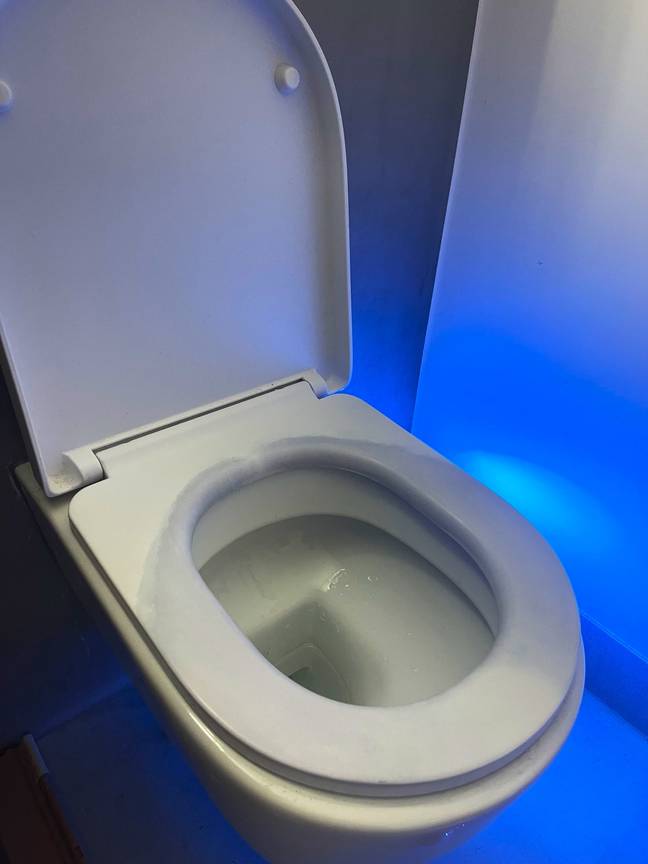 Keisha's toilet even turned blue. Credits: Kennedy News