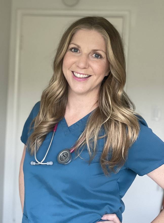 Hospice nurse Julie McFadden is trying to make the topic of death a little less taboo with her informative TikTok videos. Credit: TikTok/hospicenursejulie