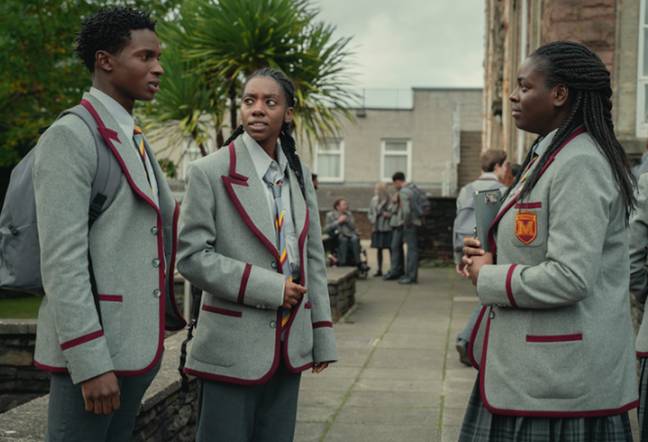 A new headteacher means new school uniform for the Moordale students (Credit: Netflix)