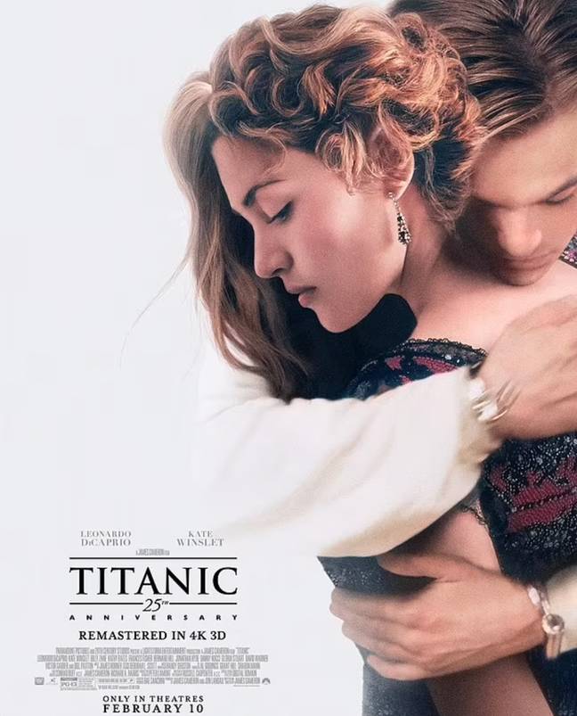 Kate Winslet appears to have two hair styles in the Titanic re-release poster. Credit: Paramount
