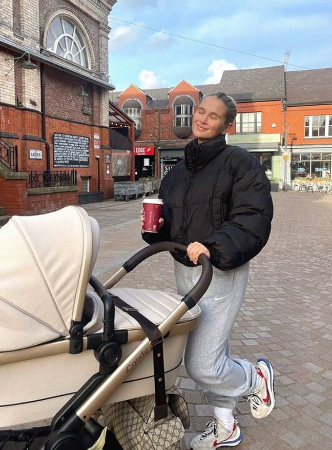 Molly-Mae went out for some fresh air with baby Bambi in her new pram. Credit: @mollymae/Instagram