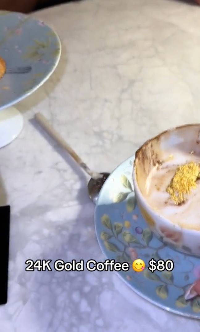 That's one expensive coffee. Credit: @lionlindaa/TikTok