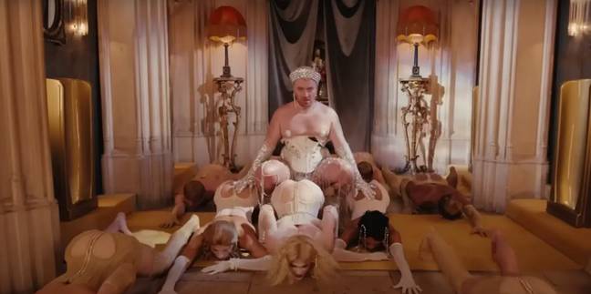 Sam Smith's new music video has sparked a debate, with it's scantly-clad dancers and saucy routine. Credit: Universal Music